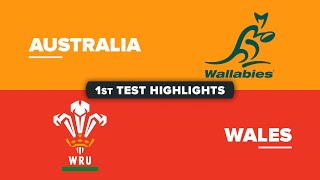 HIGHLIGHTS  AUSTRALIA v WALES  July Internationals 2024  First Test [upl. by Maxantia]