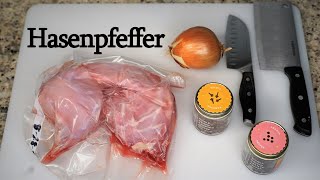 Making Hasenpfeffer Rabbit Stew Carnivore [upl. by Anaihr]