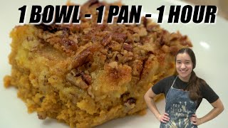 DELICIOUS EASY PUMPKIN DUMP CAKE Last minute Thanksgiving Dessert thats Better than Pumpkin Pie [upl. by Aneehsar]