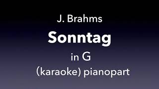 Sontag J Brahms in G Piano accompanimentkaraoke [upl. by Nalo416]