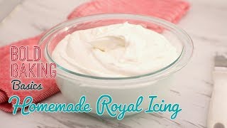 Easy Royal Icing for Cake Decorating  Gemmas Bold Baking Basics [upl. by Nikaniki]