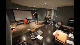 home theater system  Time lapse theater installation [upl. by Shiller]