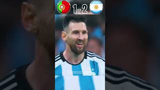 Rare Moments In Football  Portugal VS Argentina Imaginary World Cup Final  ronaldo vs messi [upl. by Yasdnyl]