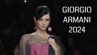 Giorgio ARMANI  Desfile de moda para mujer  Temporada 2024 [upl. by Carmelina]