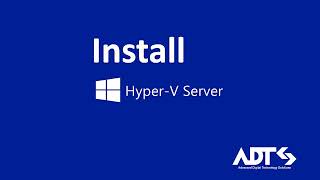 Microsoft HyperV Server How to install and config [upl. by Mychal]