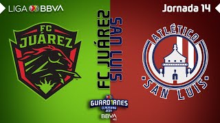 Resumen y Goles  Juárez vs San Luis  Liga MX  Guard1anes 2021  Jornada 14  LIGA BBVA MX [upl. by Michale]