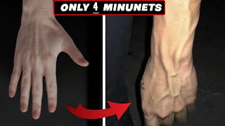 get veiny hands permanently in 4 minutes  step by step [upl. by Lativa241]