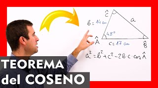 🔺 Teorema del COSENO conociendo Dos Lados y Un Ángulo ➡️ Resolución de Triángulos Oblicuángulos [upl. by Ikkela]