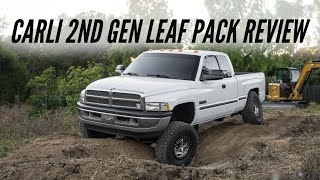 Carli Suspension 2nd Gen Cummins Ram Leaf Pack Review  Worth It [upl. by Arytal584]