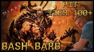 Diablo 4  Bash Barbarian  THE PIT  Tier 100  Season 4 Loot Reborn  Gameplay [upl. by Tolecnal]