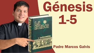 LECTURA DE BIBLIA Genesis Cap 1 5 📖 con el padre Marcos Galvis [upl. by Betsey]