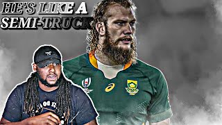 Football player react to This GIANT VIKING Is An AGGRESSIVE BEAST RG Snyman  Springbok Rugby Player [upl. by Atik]