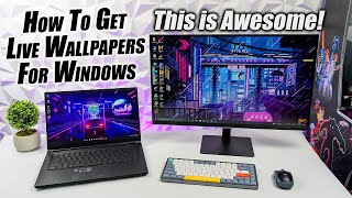 Amazing Animated Desktop Wallpapers Use Live Wallpapers With Windows 11 Or 10 [upl. by Elsey4]