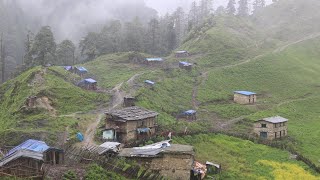 Simple Nepali Rural Village in Mountain  Life with Beautiful Nature  IamSuman [upl. by Venable]