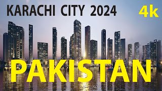 Karachi City 2024  Pakistan 4K By Drone [upl. by Neltiac359]