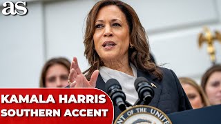 KAMALA HARRIS sparks debate with new SOUTHERN ACCENT at Atlanta rally [upl. by Corty668]