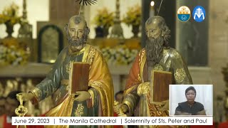 Mass on the Solemnity of Sts Peter amp Paul at the Manila Cathedral  29 June 2023 [upl. by Yecnahc]