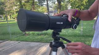 Review of ESSLNB Telescopes for Adults Kids Astronomy Beginners 80mm Astronomical Telescopes [upl. by Eatnuhs]