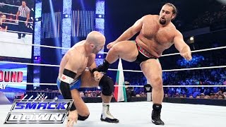 Cesaro vs Rusev SmackDown July 16 2015 [upl. by Zuckerman]