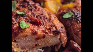 Harissa Chicken Tray bake  Simply Cook with Americana [upl. by Thorman145]