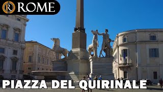 Rome guided tour ➧ Piazza del Quirinale 4K Ultra HD [upl. by Booma]