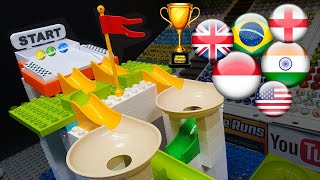 Marble Race countryballs friendly 4 tournament 2023 by Fubecas Marble Runs [upl. by Ramas683]