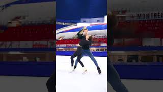 Madison ChockEvan Bates train their 2023 Free Dance before becoming World Ice Dance Champions [upl. by Dotson]