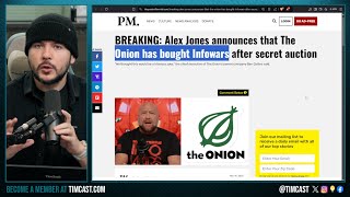 INFOWARS SHUTTING DOWN The Onion Bought Alex Jones Network Jones Launches New Network To Continue [upl. by Nywra]