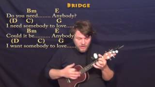 With A Little Help From My Friends Beatles Ukulele Cover Lesson in D  ChordsLyrics [upl. by Emlin304]