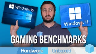 Windows 10 vs Windows 11 Gaming Benchmarks 7700X 7800X3D 12700K 14700K [upl. by Brigg569]