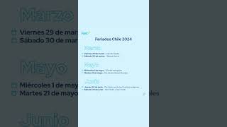 Feriados Chile 2024 [upl. by Anialram65]