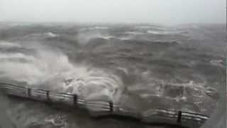 Hurricane Sandy Storm Footage Union Beach NJ [upl. by Devaj881]