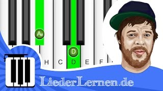 Deichkind  Der Mond  Klavier lernen  Musiknoten  Akkorde [upl. by Doig]