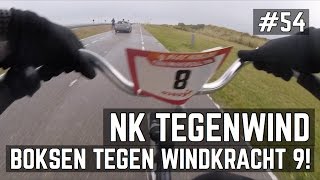 NK TEGENWINDFIETSEN 2016  MET WINDKRACHT 9 VLOG54 [upl. by Akinna]