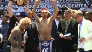 WeighIn Recap Malignaggi vs Broner amp Banks vs Mitchell  SHOWTIME BOXING [upl. by Gardas]