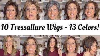 10 Tressallure Wigs in 13 Colors [upl. by Yoc511]