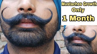 1 Month Main Mustache Growth 😱 Grow Mustaches Faster  Mustaches Setting [upl. by Quinta154]