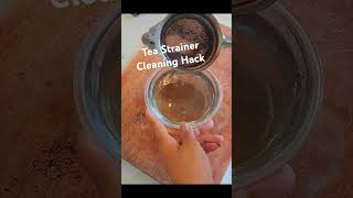 Easiest way to clean tea strainer youtubeshorts shortsfeed trendingshorts [upl. by Nylidnam]