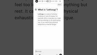 What is quotLethargyquot [upl. by Elleynad794]