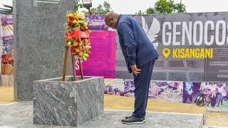 KISANGANI  TSHISEKEDI REND HOMMAGE AUX VICTIMES DU GENOCOST [upl. by Salba]