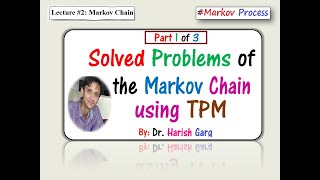 Lecture 2 Solved Problems of the Markov Chain using TRANSITION PROBABILITY MATRIX Part 1 of 3 [upl. by Bindman]