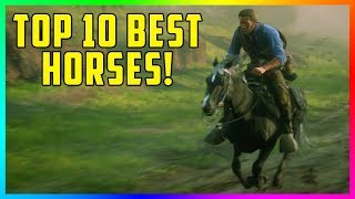 Top 10 Best Fastest amp MOST Rare Horses In Red Dead Redemption 2  How To Get FREE Horses RDR2 [upl. by Nangatrad]