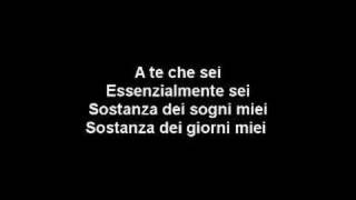 A te  Jovanotti Lyrics [upl. by Dacia484]