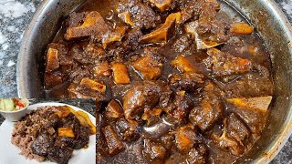 How To Make The Best Authentic Jamaican Oxtail  Stew Oxtail  Oxtail Recipe [upl. by Ichabod]