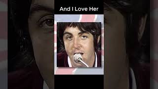 SOUNDS LIKE  Paul McCartney amp The Beatles  AND I LOVE HER  1964  golden music oldieclassics [upl. by Darcey999]