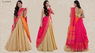 How To Drape Your Saree With A Lehenga  Silk Saree Hack [upl. by Olihs]