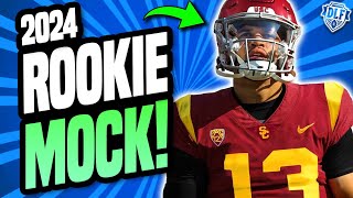 LIVE 2024 Superflex AND 1QB Rookie Mock Drafts  Dynasty Fantasy Football 2024 [upl. by Greeson]