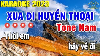 Xua Đi Huyền Thoại Karaoke Tone Nam Nhạc Sống  Trọng Hiếu [upl. by Tyika]