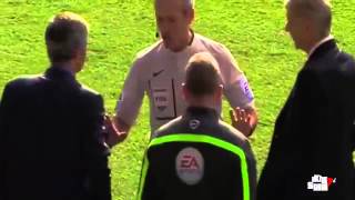 Arsene Wenger vs José Mourinho FIGHT  Chelsea vs Arsenal Premier League 2014 [upl. by Polik]