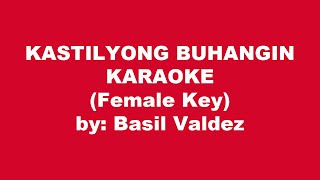 Basil Valdez Kastilyong Buhangin Karaoke Female Key [upl. by Oynotna]